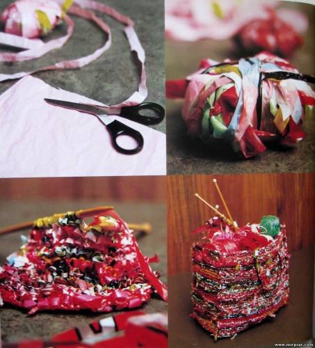 вязание из ткани