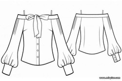 блузка, выкройка блузки, free pattern, выкройка, шитье, pattern sewing