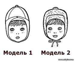 детские головные уборы, for children, выкройка детской шапки