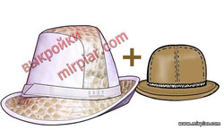 головные уборы, выкройка шляпы, free pattern, шляпы, hats
