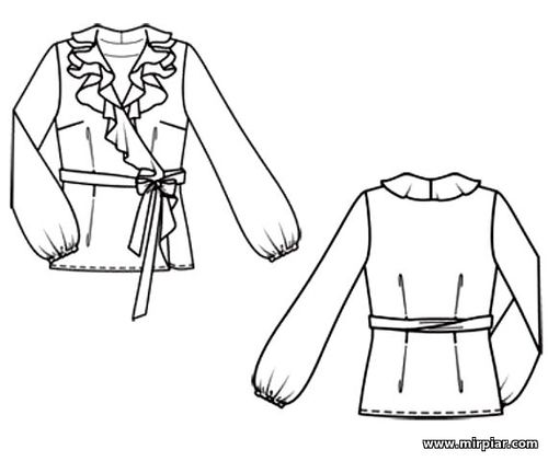 Блузка, free pattern, блузка с запахом, выкройка блузки, pattern sewing, выкройки скачать, шитье, готовые выкройки, выкройки бесплатно