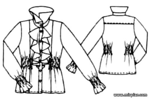 free pattern, блузка с жабо, pattern sewing, блузки, выкройки скачать, free pattern, блузка с жабо, pattern sewing, блузки, выкройки скачать,
