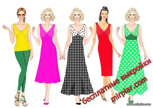 Выкройки женских платьев: модные модели 2023