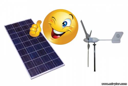 ветровые электростанции для дома и солнечные панели