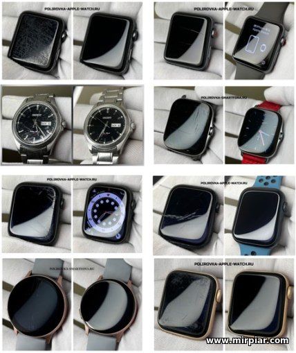 удаление царапин - полировка экрана смартфона, apple watch, смарт-часов, стекла камеры
