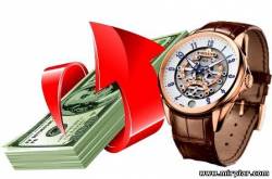 швейцарские часы и деньги
