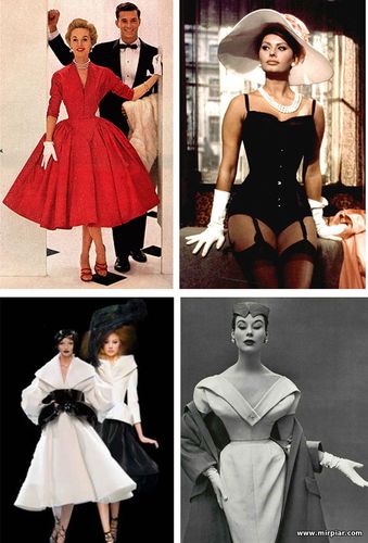 Выкройки платьев 50 х годов: нестареющее ретро