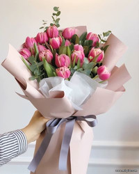 Стильный букет тюльпанов - Доставка - Flowers De Lux