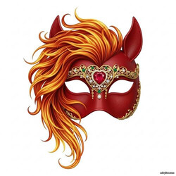 карнавальная маска Огненной Лошади