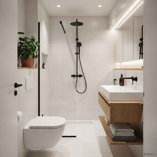 дизайн маленькой ванной