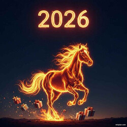 огненная лошадь: промпт для генерации изображения