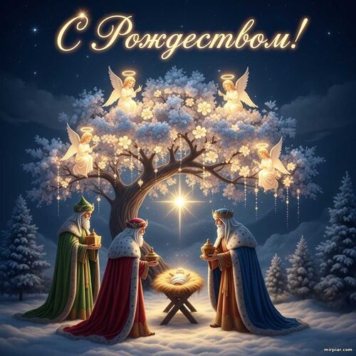 рождественские открытки