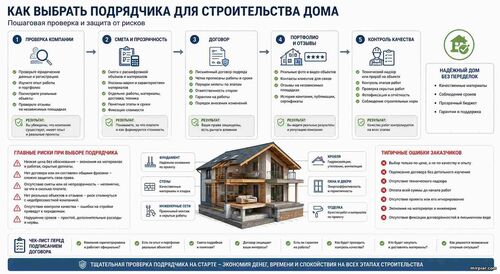 как проверить подрядчика до начала строительства