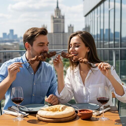 шашлык на углях